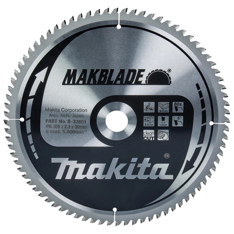 Image of Makita MAKBLADE Circular Saw Blade for Wood Cutting B-32851 Diameter: 305mm