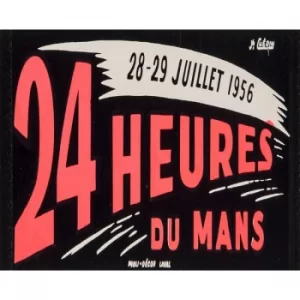 Image of Vintage Metal Sign 24 Heures Du Mans Racing Poster