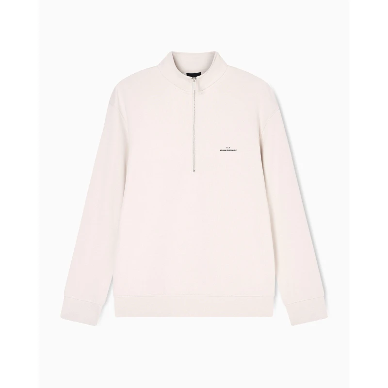 Image of Armani Exchange 1/4 Zip Fleece Top Chime U1013 male S