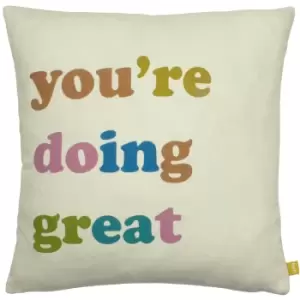 Image of Doing Great 100% Recycled Cushion Multi
