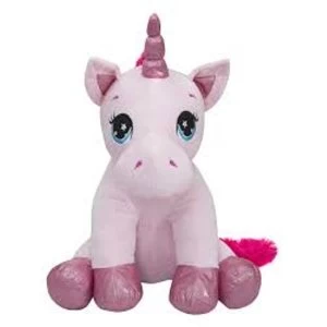 Image of Sitting Unicorn 60cm Plush Toy (Blue & White)