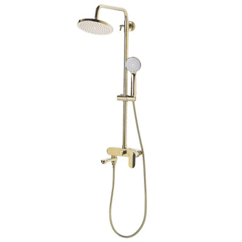 Image of Beliani Mixer Shower Set With Rainshower Gurara Gold