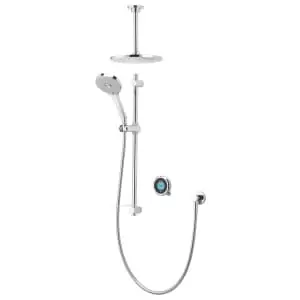 Aqualisa Optic Q Smart Divert Concealed Gravity Pumped Shower with Adjustable & Fixed Ceiling Head