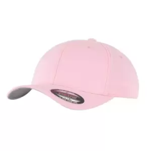 Image of Flexfit Unisex Adult Wooly Combed Baseball Cap (One Size) (Pink)