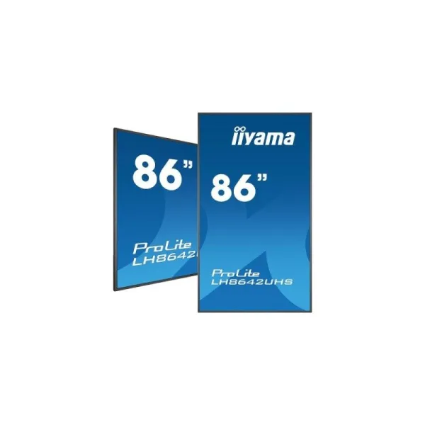 Image of 86" Black Va Digital Signage Display 3840 X 2160 16:9 500 Cd/m? 24/7 3x HDMI 2x USB Vesa 800 X 600