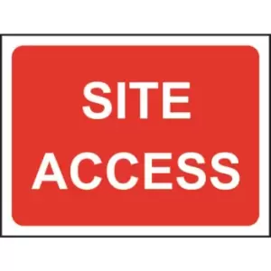 Image of Zintec 1050 x 750mm Site Access Road Sign (no Frame)