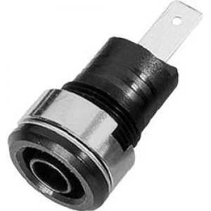 Image of Safety jack socket Socket build in Black Staeubli