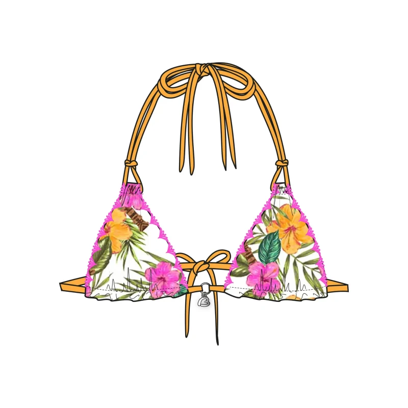 Image of banana moon Womens swimsuit top Banana Moon Nuco Tortuga Blanc Female XS