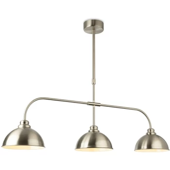 Image of Firstlight - Eagle Bar Pendant Light Brushed Steel