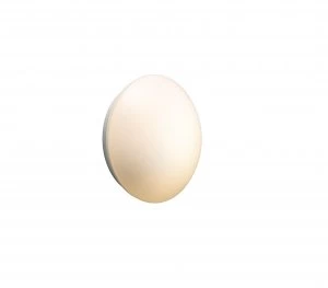 Image of Wickes Marlin White Gloss Flush Bathroom Wall Light - 11W