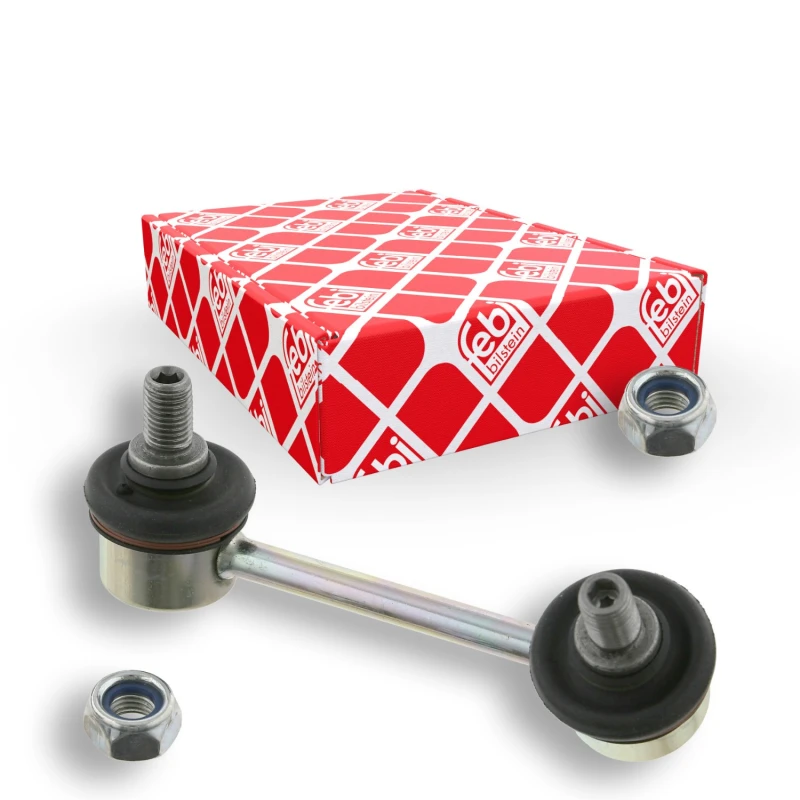 Image of FEBI BILSTEIN 27332 Anti-roll bar link OE Turbo NEW, Rear Axle Right Steel Link Stabiliser (3229)