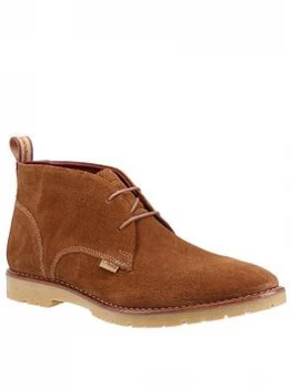 image of Base London Miller Suede Boot - Tan, Cognac, Size 11, Men