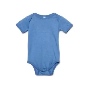 image of Bella + Canvas Baby Jersey Short Sleeve Onesie (18-24 Months) (Heather Columbia Blue)