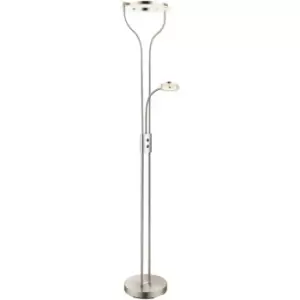 image of Cristal Record Lighting - Cristal Garona LED Floor Lamp 20W+5W Nickel