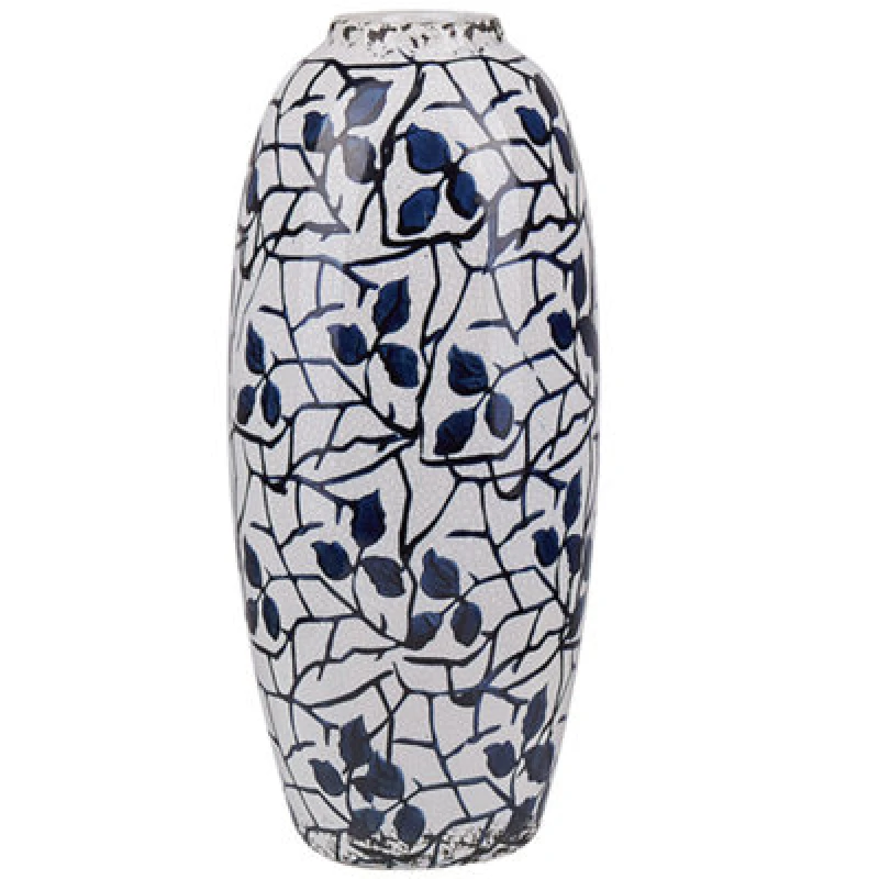 Image of Beliani Flower Vase Mutilene Stoneware 25cm White