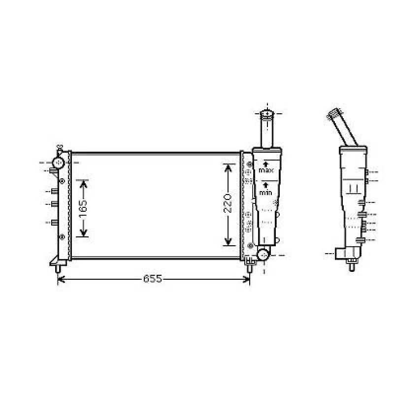 Image of Engine radiator DIEDERICHS DCM2013