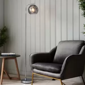 Image of Ensora Lighting Dimple 1Lt Floor Lamp