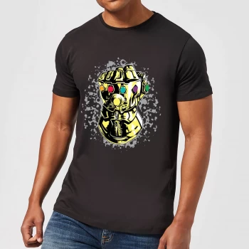 Image of Marvel Avengers Infinity War Fist Comic T-Shirt - Black - 3XL - Black