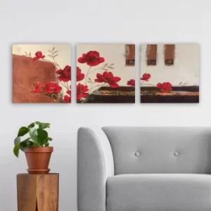 Image of PMDR1026 Multicolor Decorative Canvas Painting (3 Pieces)