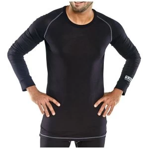 Image of Click Workwear Base Layer Vest Long Sleeve 2XL Black Ref BLVXXL Up to