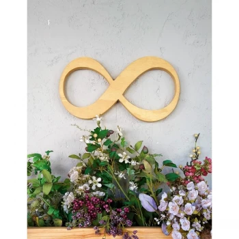 Image of Infinity - Natural Brown Decorative Wooden Wall Accessory