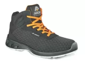 Image of AIMONT DIAMONT METAL FREE Unisex Black/Grey Toe Capped Safety Shoes, EU 40, UK 6.5