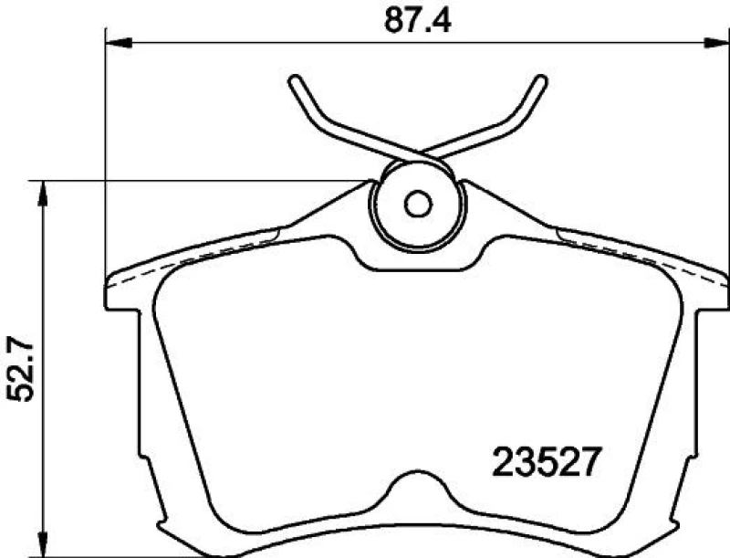 Image of HELLA Brake pad set HELLA 8DB 355 009-511