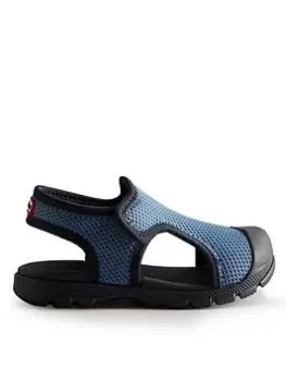 Image of Hunter Little Kids Mesh Outdoor Sandal, Blue, Size 5 Younger