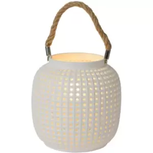 Image of Lucide safiya - Table Lamp - Ø16.5cm- 1xE14 - White