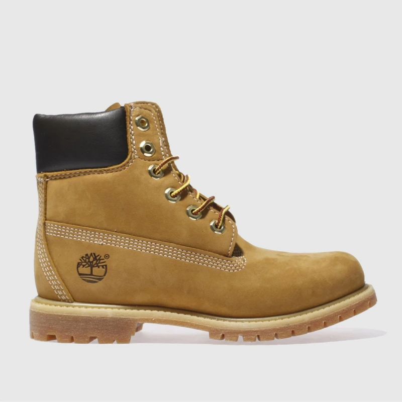 Image of Timberland Icon Womens 6" Premium Waterproof Boots - UK 4 Yellow female TA0036WHE4