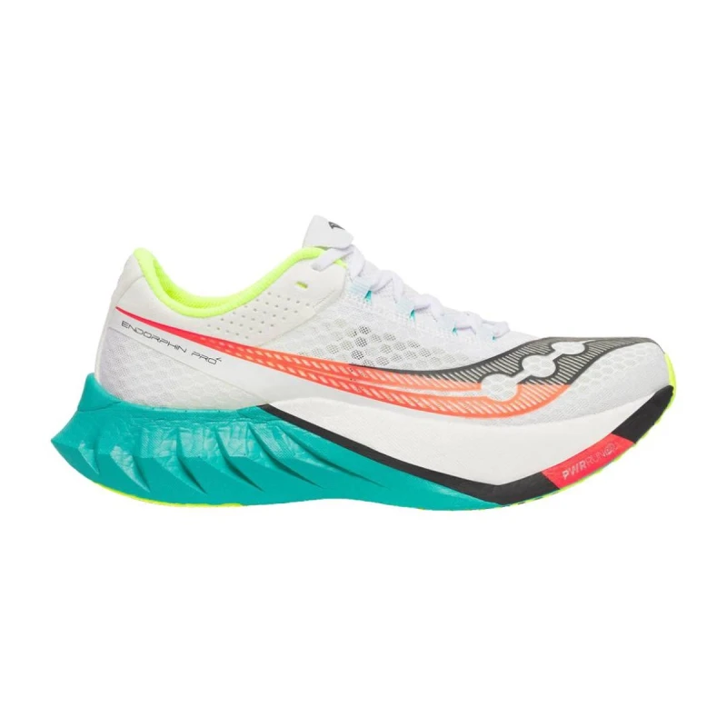 Image of Saucony Endorphin Pro 4 Shoes White Blue AW25, Size 44,5 - EUR
