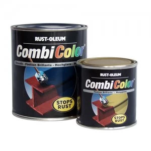 image of Rust Oleum CombiColor Matt Metal Paint Matt Black 750ml