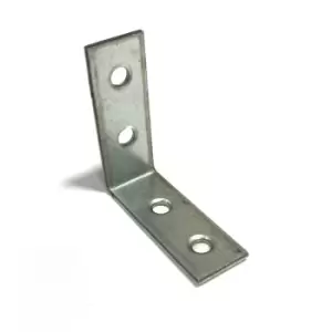 L-Shape Support Metal Narrow Angle Corner Bracket Repair Brace - Size 40x40x15x2mm - Pack of 40