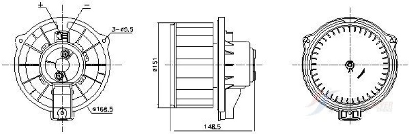 Image of Blower motor AVA COOLING SYSTEMS TO8802