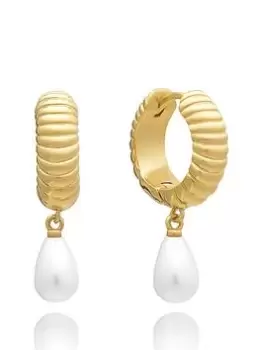 image of Rachel Jackson Ocean Pearl Hoop Earrings