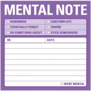 image of Mental Note Sticky Notes