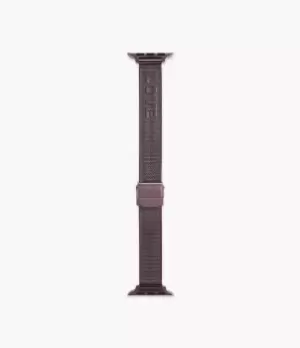 Image of Fossil Women 38/40mm Wine Stainless Steel Mesh Bands for Apple Watches