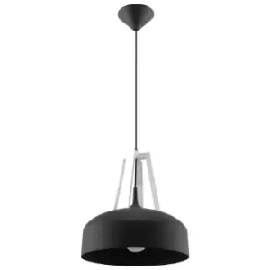 Image of Sollux Pendant Lamp Casco Black/White