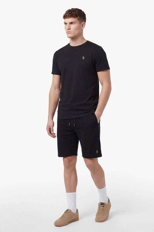 Image of Luke 1977 Mens Traff T-Shirt & Short Set in Black Size: Small Black Male S