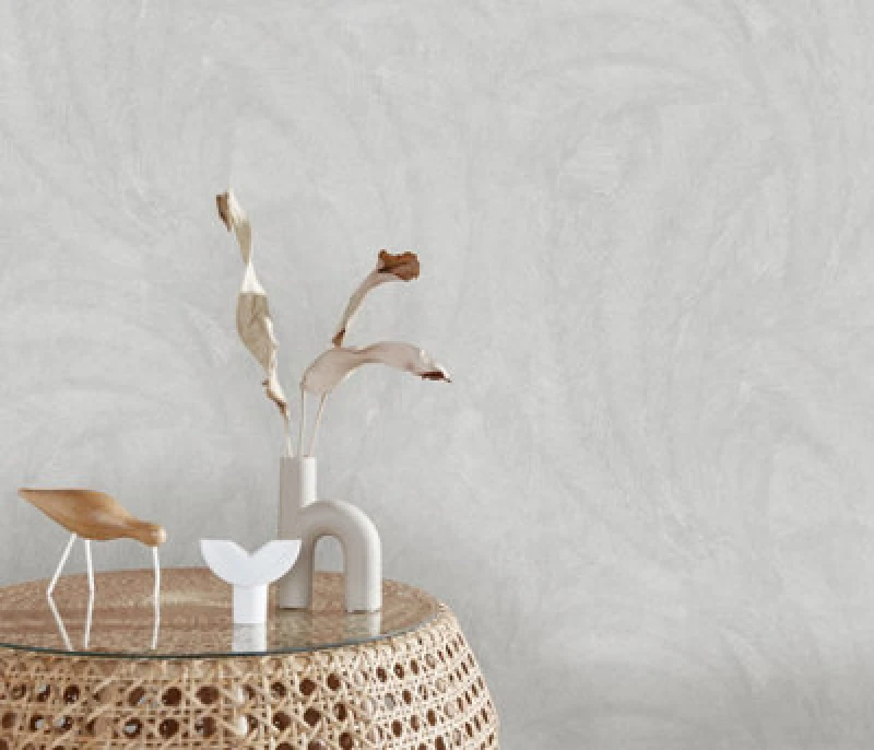 Image of Erismann Wallpaper Plume Light Grey