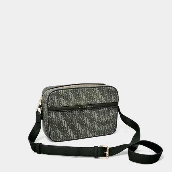 image of Katie Loxton Signature Crossbody Bag in Black KLB2740