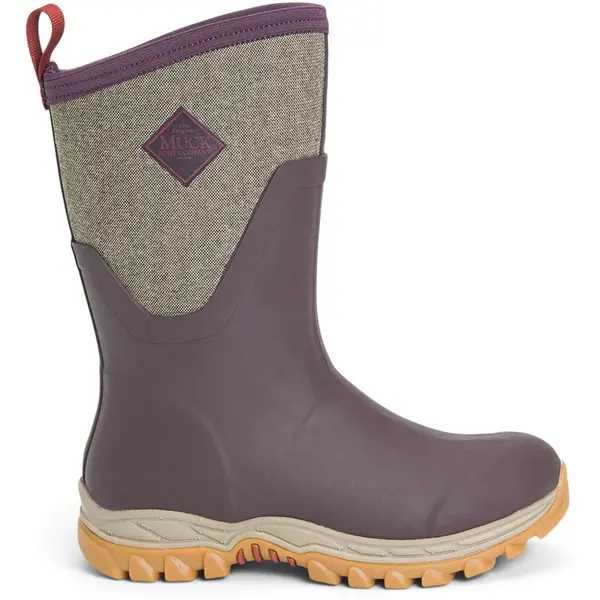 Image of Muck Boots Womens Arctic Sport Mid Short Wellington Boots Wellies - UK 3 Red male GDE2495WIN3