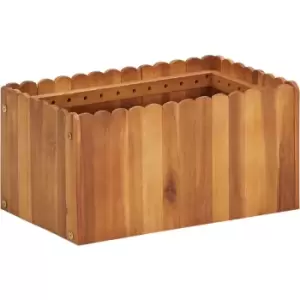 image of Garden Raised Bed 50x30x25cm Solid Acacia Wood Vidaxl Brown