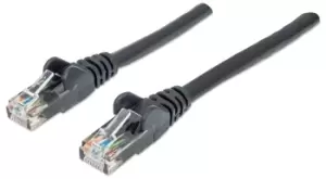 image of Network Patch Cable - Cat6 - 1.5m - Black - CCA - U/UTP - PVC - RJ45 - Gold Plated Contacts - Snagless - Booted - Polybag - 1.5 m - Cat6 - U/UTP (UTP)