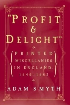 Image of profit and Delight by Adam Smyth Hardback