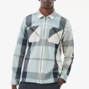 Image of Barbour Heritage Mens Ettrick Overshirt - Blue Chalk Tartan - XL