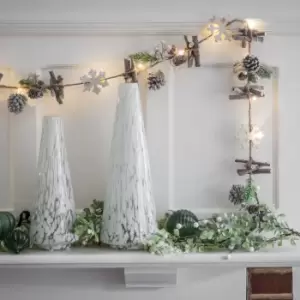 image of Crossland Grove Snowy Pine & Berry 20 LED Garland 1900Mm