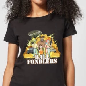 Image of Rick and Morty Ball Fondlers Womens T-Shirt - Black