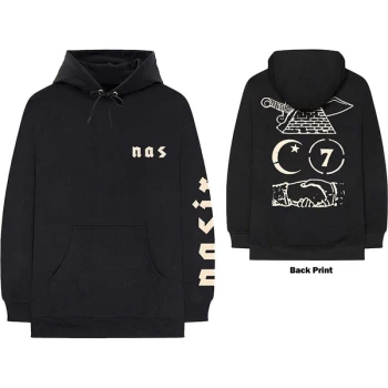 Image of Nas - Symbols Mens Small Pullover Hoodie - Black