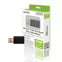 image of ADDON AWU-G30 Dual-Band Wireless AC1300 Nano USB Network Adapter